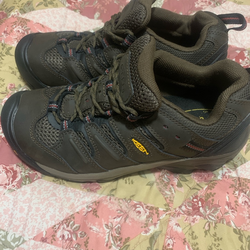 Keen Men's Dark Brown Athletic Shoes steel toe